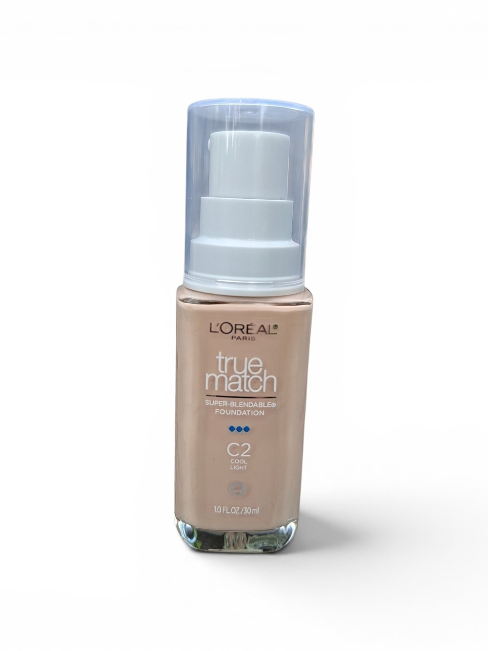 L'Oreal True Match Foundation C2 Cool Light - Nude Beige Finish